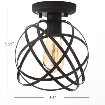 Alma 13" Metal LED Flush Mount - JONATHAN Y